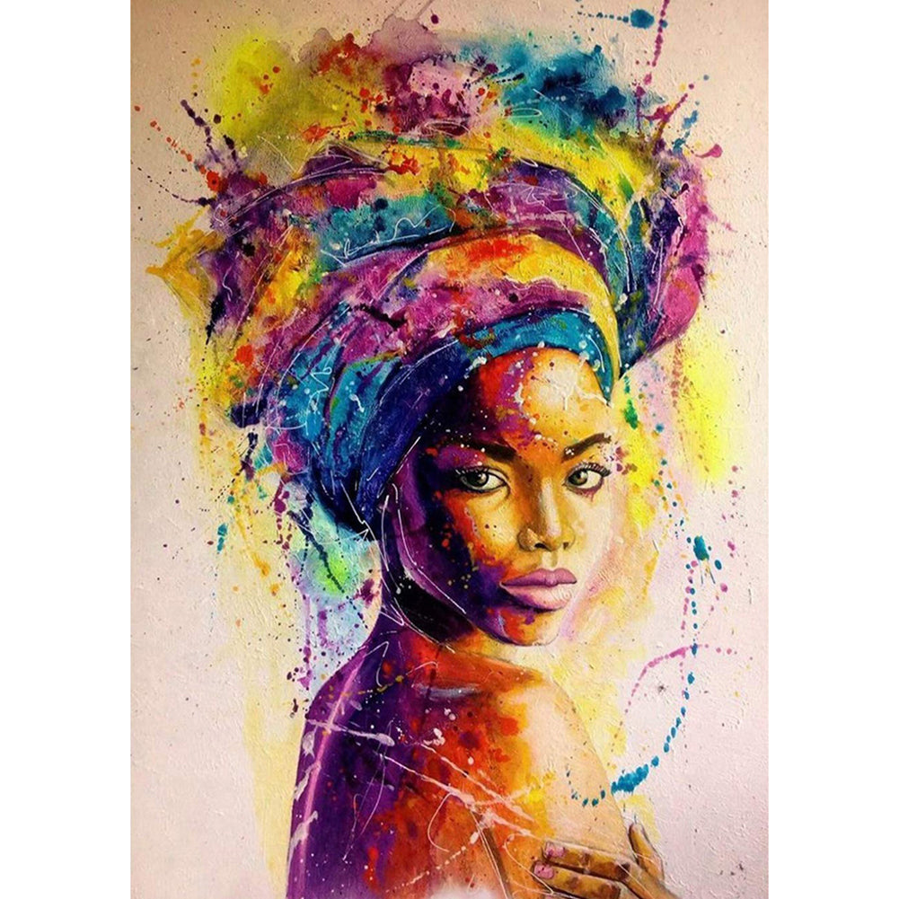 Girls Round Full Drill Diamond Painting 30X40CM(Canvas) gbfke