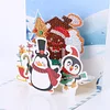 (US Only)6PCS DIY Diamond Art Greeting Cards Xmas Designs for Festivals and Celebrations