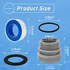 Compatible for Intex 4560 Plastic Pool Pump Hose Adaptor Leak Proof 40mm To 1.5 Inch Converter Kit Rust Proof Pool Hose Fitting Adapter Kit Pools Filter Pumps Piping Parts