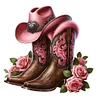 Diamond Painting-DIY Full Round Drill Cowboy Boots(40*40CM)