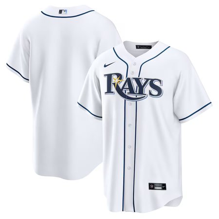 Men's Tampa Bay Rays  White Home Replica 2.0 Jersey