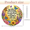 Diamond Painting Acrylic Single-Sided Drill Courage Bible Verse Sign Pendant for Home Decor