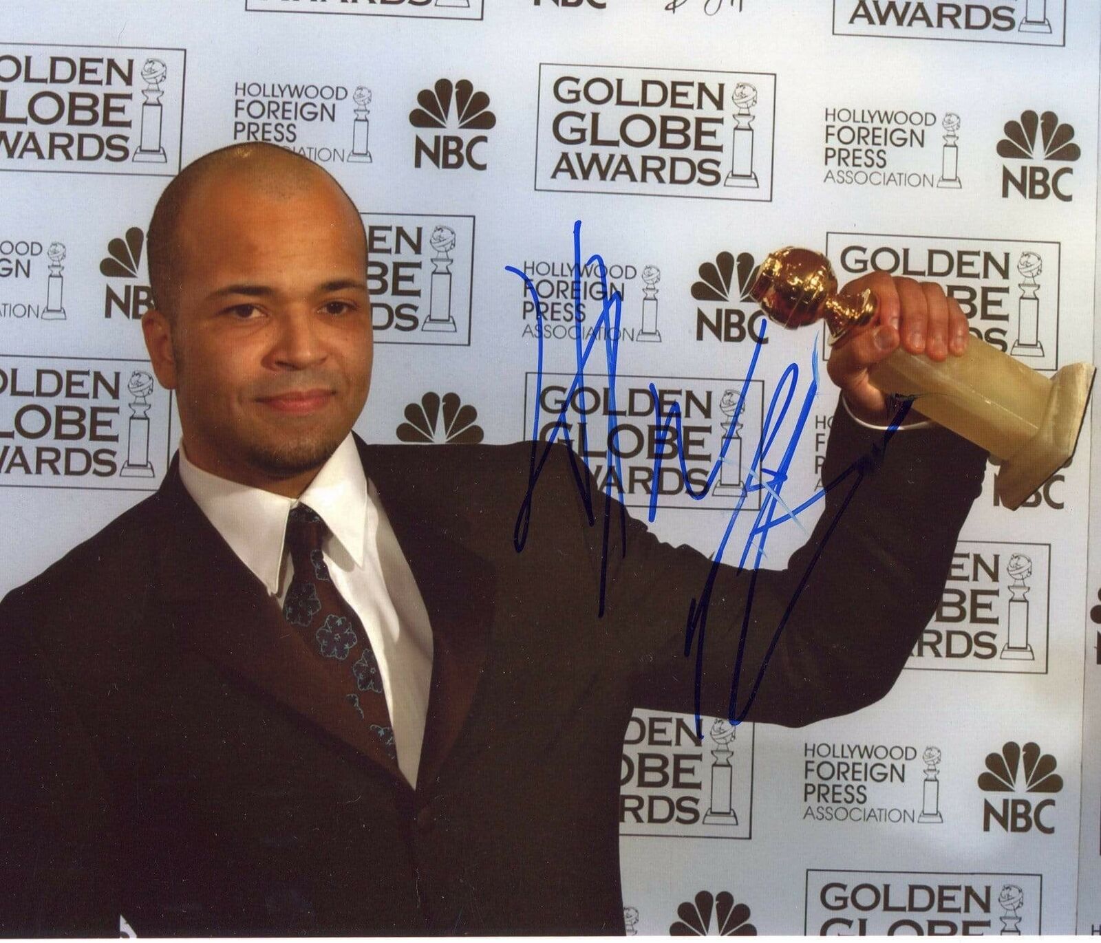 ACTOR Jeffrey Wright GOLDEN GLOBE autograph, signed Photo Poster painting