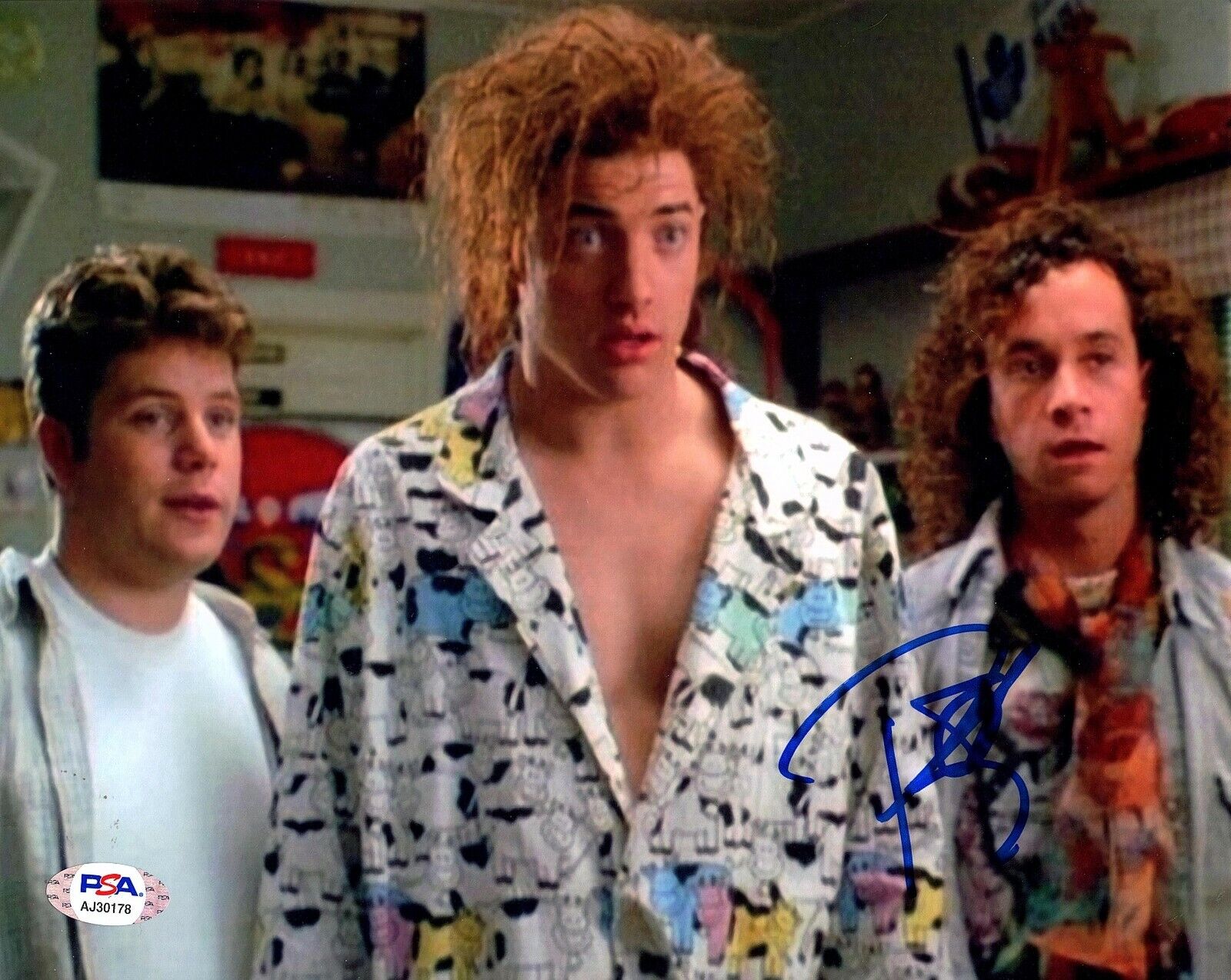 PAULY SHORE Autograph SIGNED 8x10 ENCINO MAN Photo Poster painting Brendan Frasier PSA/DNA CERT