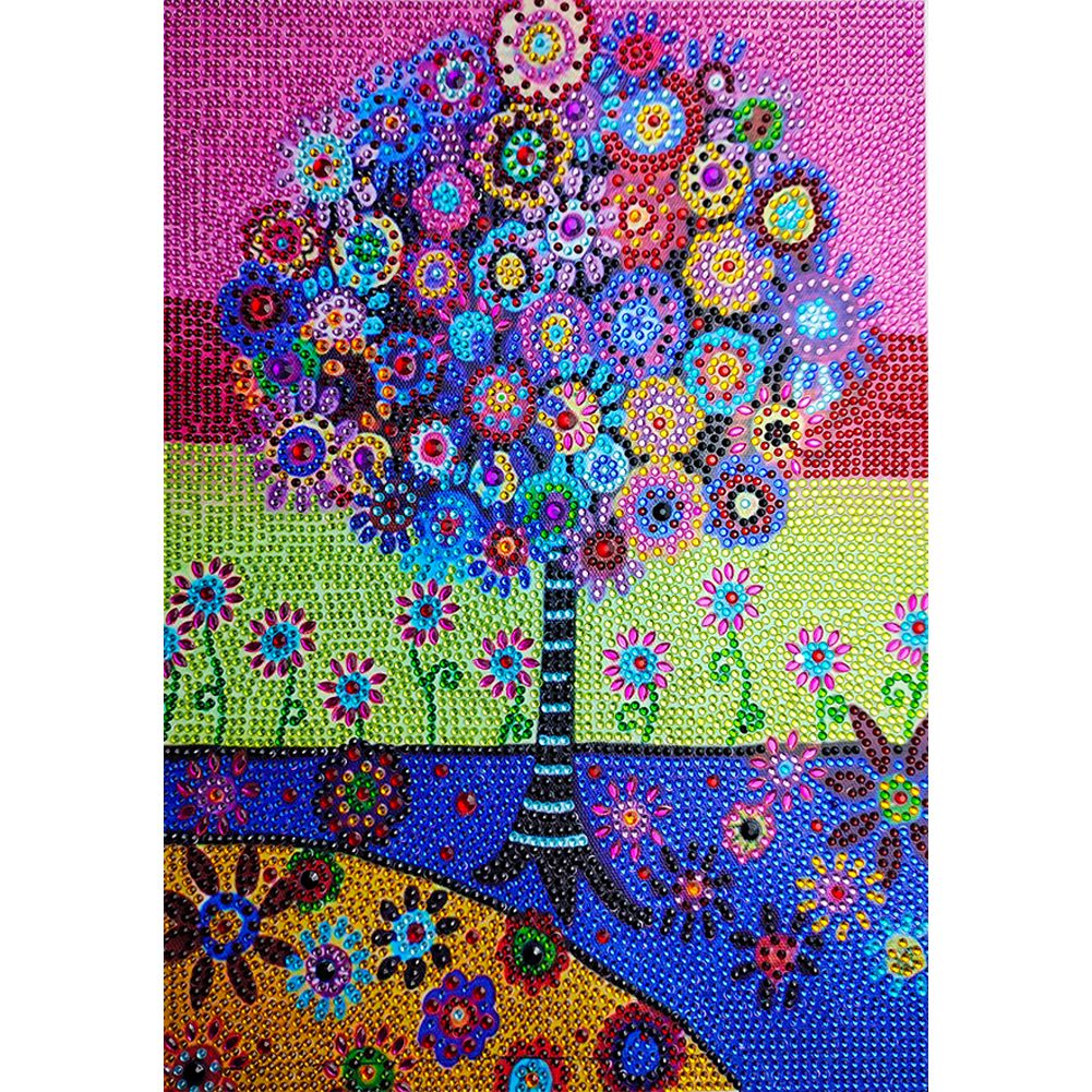 

Colorful Trees - Crystal Special Shaped Diamond Painting - 30*40CM, 501 Original