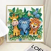 DIY Partial Special Shaped Drill Diamond Painting-Lion