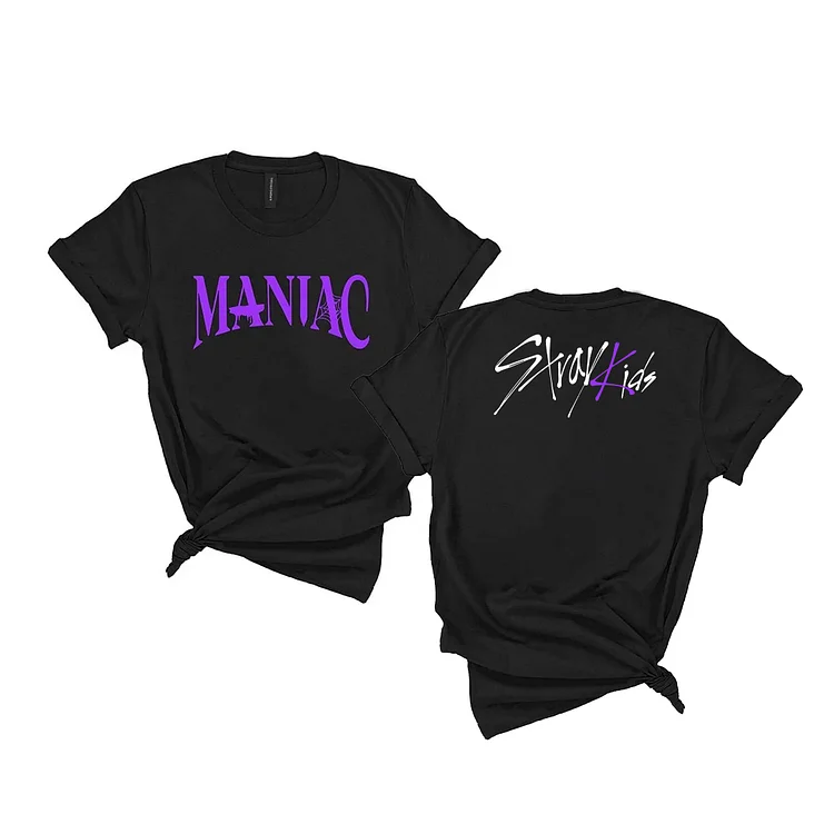 Stray Kids World Tour Maniac 2023 New Tshirt