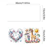 6Pcs girafe-bricolage carte de voeux