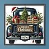 (40*40cm)Christmas Car - Full Round Drill Diamond Painting