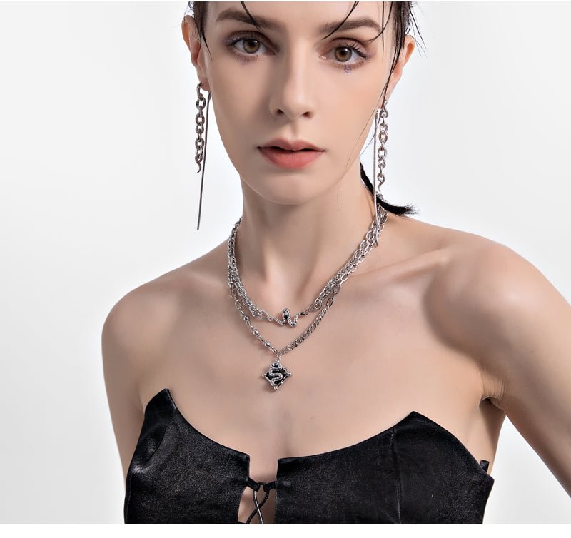 Dacing Snake Layered Necklace