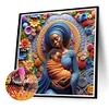 (40*40cm)Mother and Son - Full Round Drill Diamond Painting