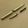 Handmade pure copper 18K gold plated concealed nib fountain pen/ballpoint pen/collectible