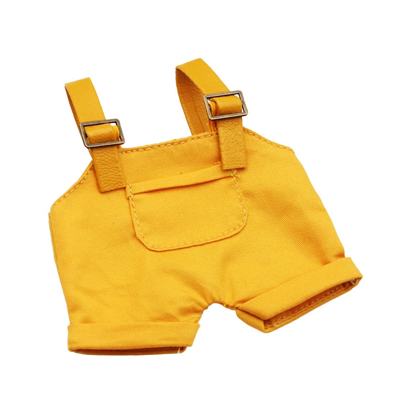 3 Pieces (suspenders) Blind Box Macaron Shirt Suit Dress 10CM Cotton Doll