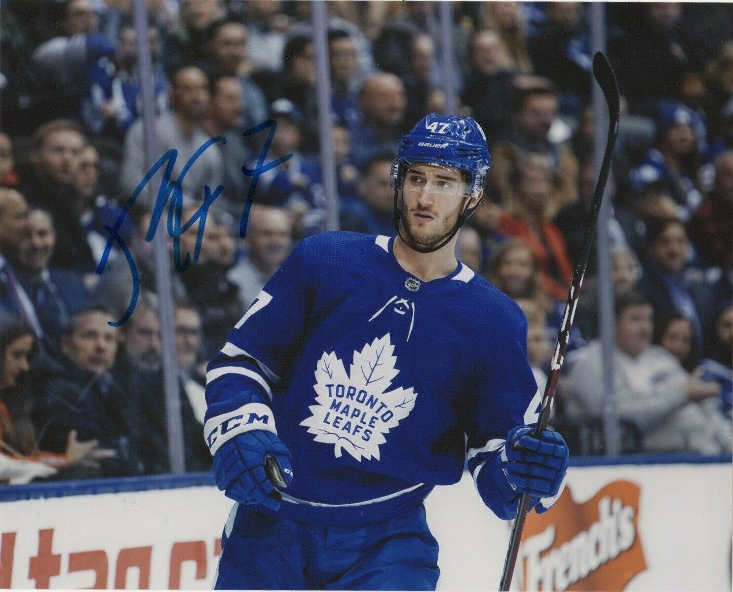 Toronto Maple Leafs Pierre Engvall Signed Autographed 8x10 NHL Photo Poster painting COA #9