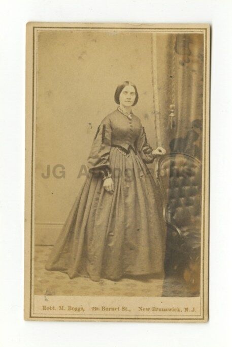 19th Century Fashion - 1800s Carte-de-visite Photo Poster painting - Boggs of New Brunswick, NJ