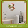 2D/Flat Christmas DIY Diamond Art Acrylic Pendant Wall Door Decoration (Owl)