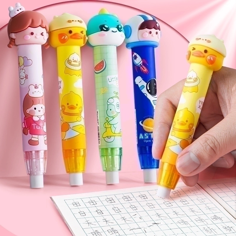 1 Piece Cartoon Learning School Plastic Cartoon Style Cute Eraser