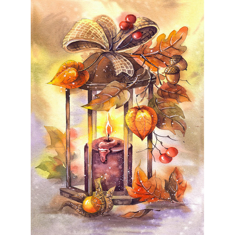 

Candle Lamp - Round Drill Diamond Painting - 30*40CM, 501 Original