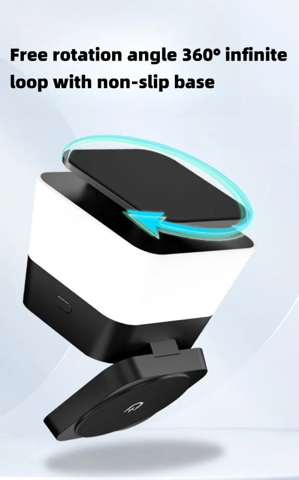 Four-in-one Atmosphere Light Rotatable Foldable Magnetic Wireless Fast Charging Wireless Charger