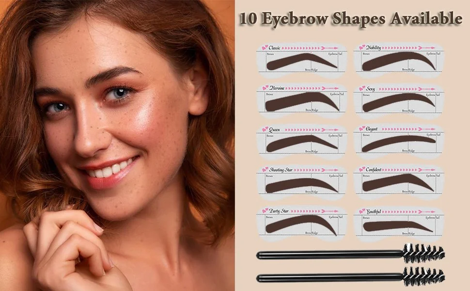 Perfect Brows Stencil & Stamp Kit