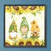 >SALE<5D DIY Full Round Drill Diamond Painting Spring Gnomes Home Decor Kit 30x30cm