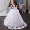 Kid Girl Lace Princess Party Wedding Dress
