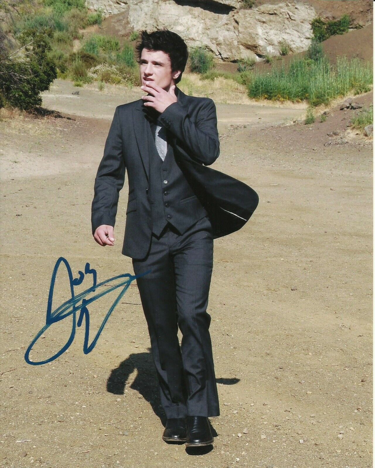 JOSH HUTCHERSON SIGNED COOL Photo Poster painting UACC REG 242 (1)