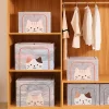 Clothes storage box folding clothes bag home finishing