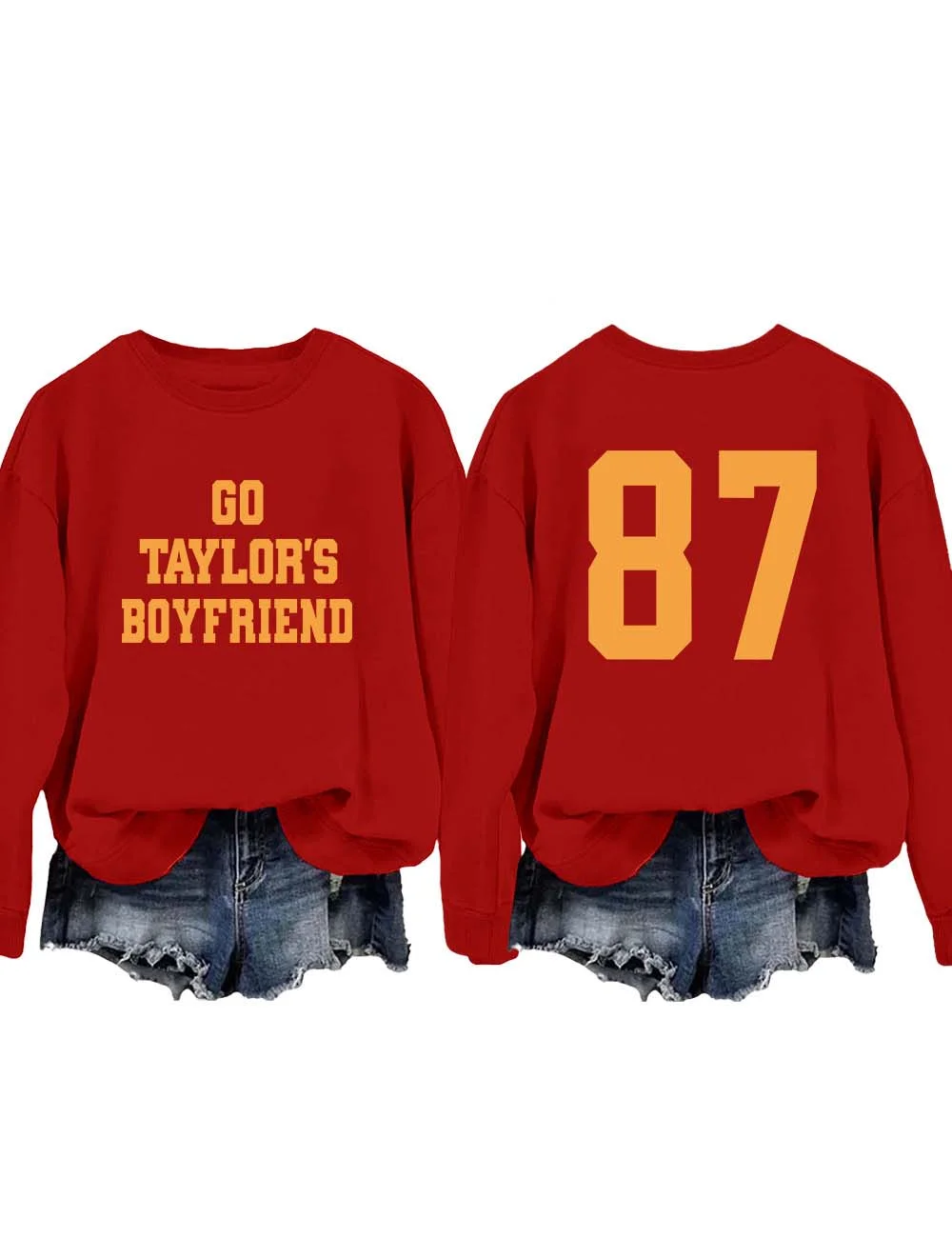 Go Taylor's Boyfriend 87 Sweatshirt