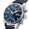 IWC Pilot kronogr&aacute;f Rozsdamentes ac&eacute;l &eacute;s k&eacute;k bőr &oacute;ra, k&eacute;k sz&aacute;mlap IW378003