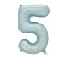 50PCS Baby Blue Pink 32" Aluminum Film 0 - 9 Numbers Balloons Birthday Babyshower Gender Reveal Party Decor