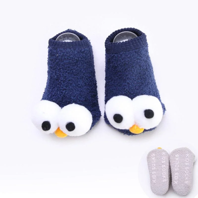 2018 Brand New Cute Newborn Infant Kids Baby Girls Boys Socks Big Eyes 6 Colors Cartoon Cotton Winter Warm Socks Outfit 0-3Y