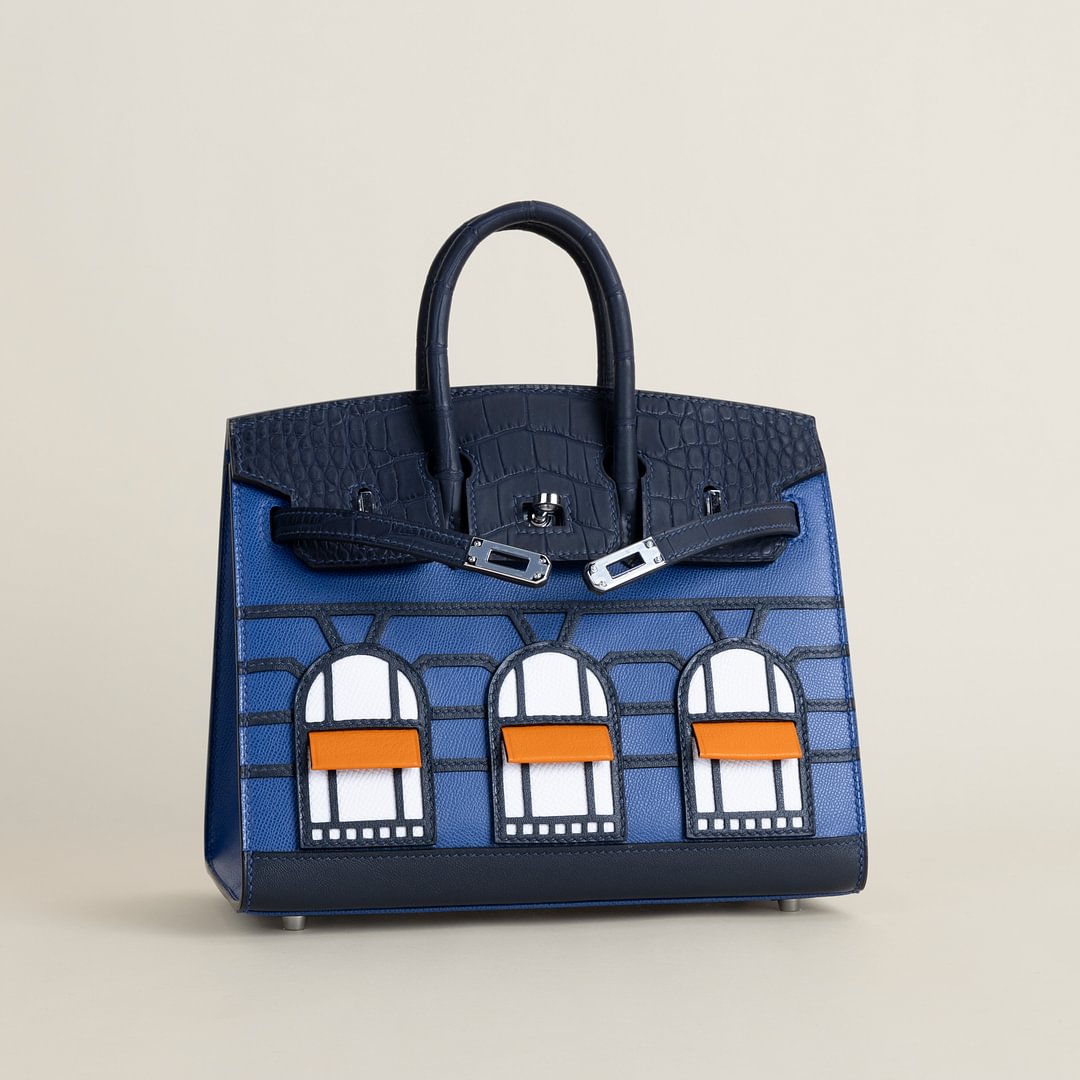 Birkin 20 Faubourg  Alligator/Epsom/Sombaero/Madame S4 Deep blue PHW