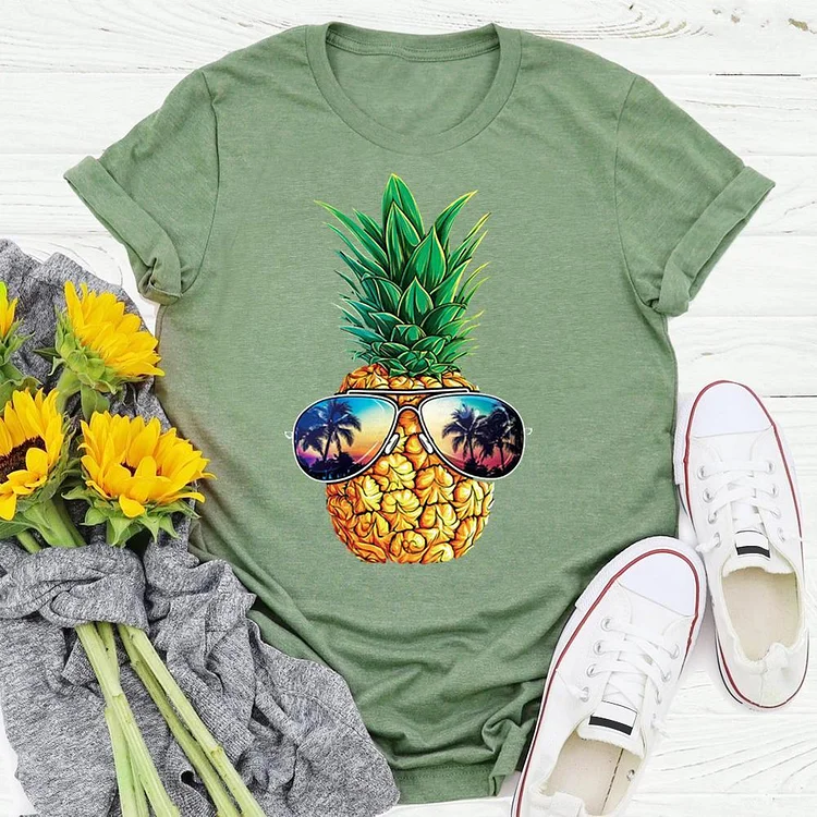 Pineapple glasses summer life T-shirt Tee - 01721