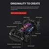1:16 Scale Remote Control Drift Car, 4WD 35KM/H High Speed ​​Racing Car, 2.4GHz RC Drift Car for Adults with Cool LED Lights, Extra Drift Tires and