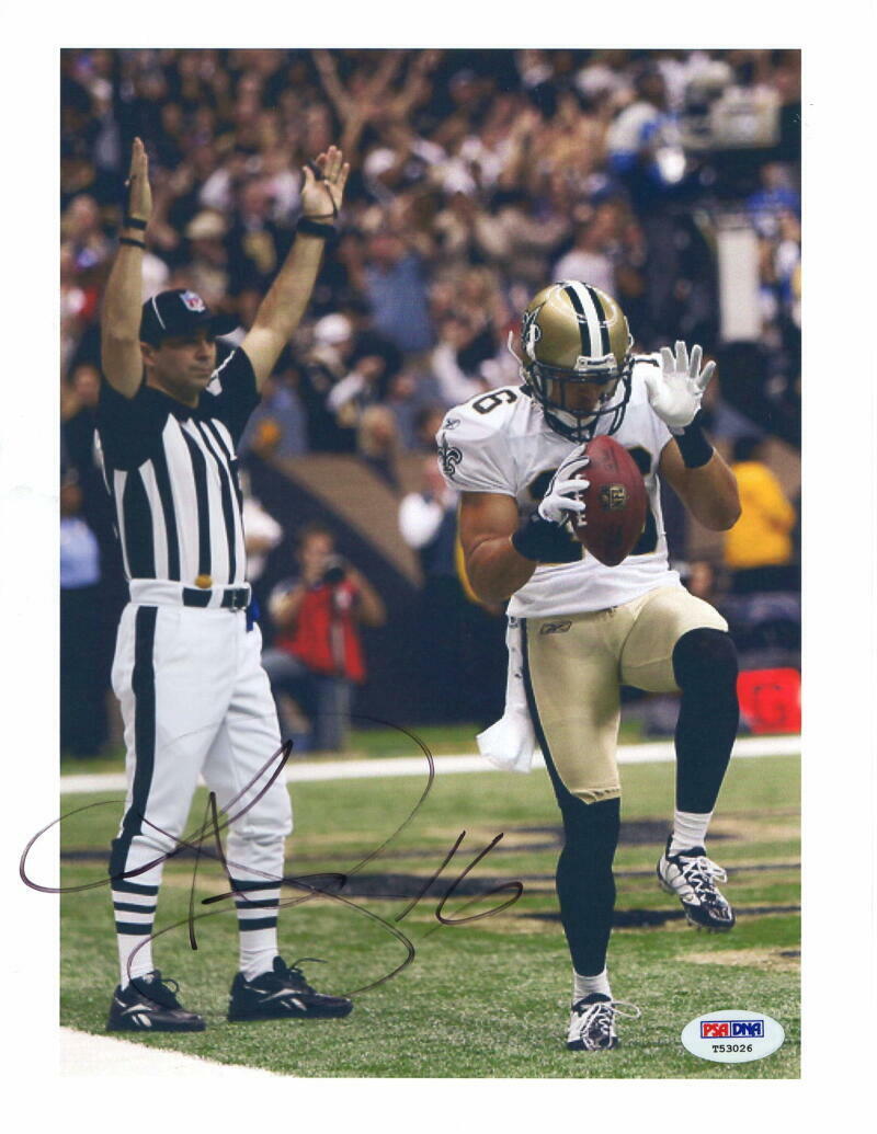 LANCE MOORE SIGNED AUTOGRAPH 8x10 Photo Poster painting -NEW ORLEANS SAINTS SUPER BOWL CHAMP PSA