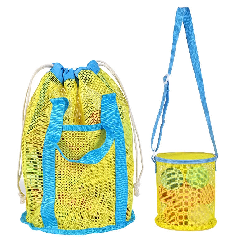 New Color Matching Children’s Toy Bag Shell Storage Bag Travel Beach Bag Hollow Transparent Beach Bag