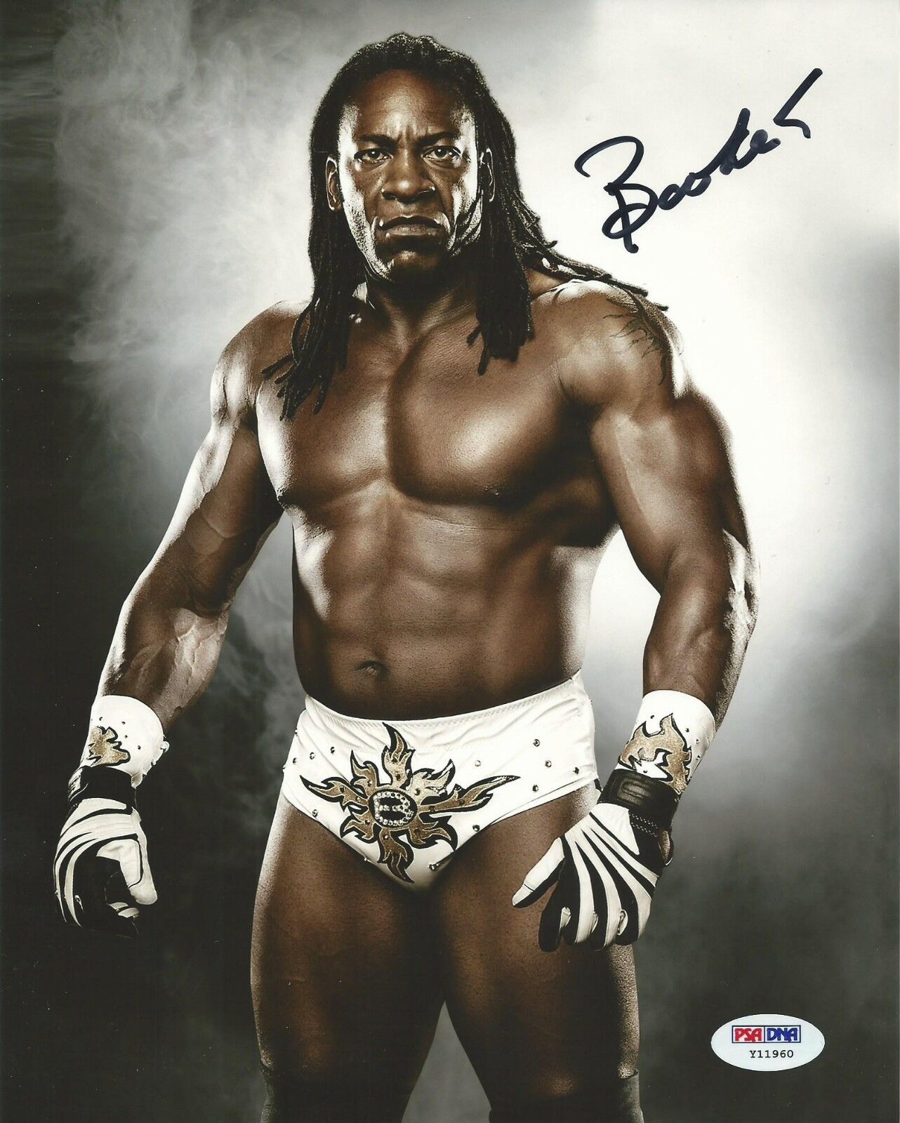 Booker T Signed WWE 8x10 Photo Poster painting PSA/DNA COA Pro Wrestling Picture Autograph Champ