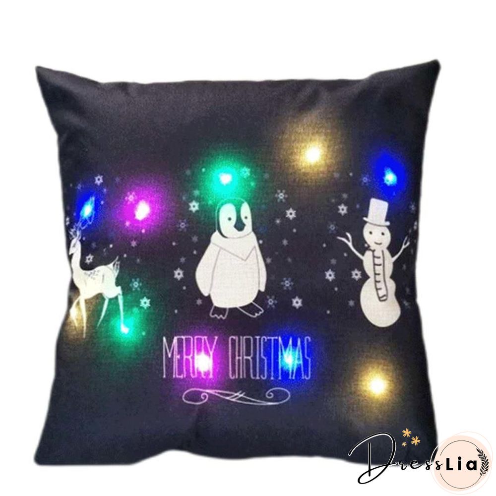 Halloween Christmas LED Lighting Cushion/Pillows Cover