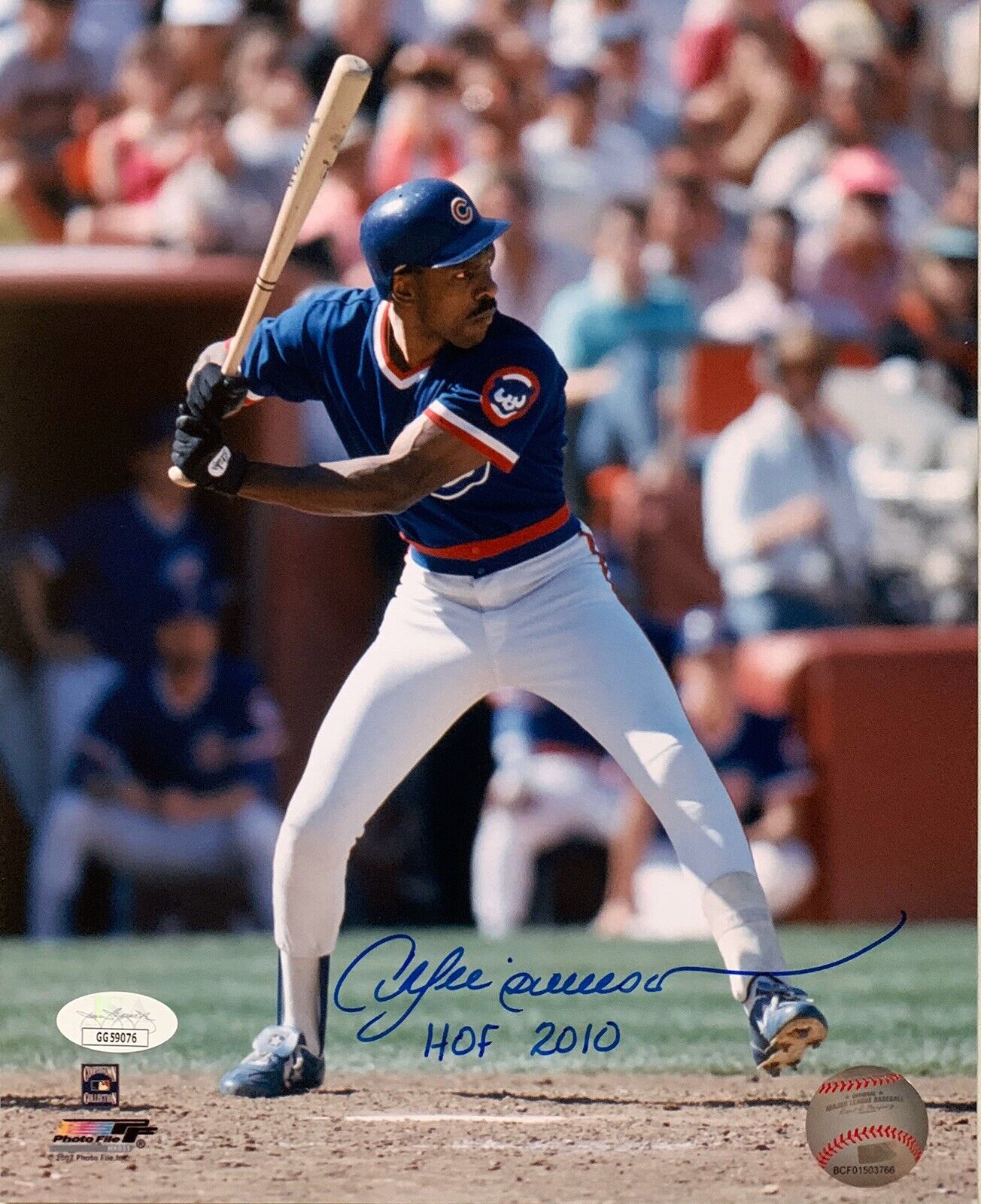 Andre Dawson HOF 2010” Chicago Cubs Autographed 8x10 JSA