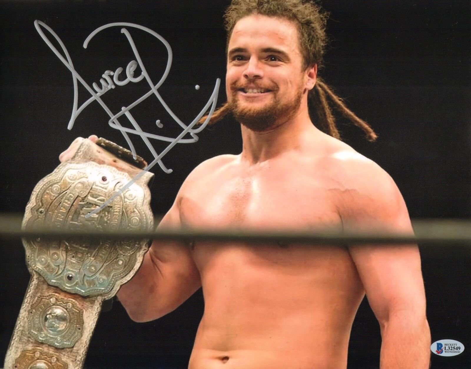 Juice Robinson Signed 11x14 Photo Poster painting BAS COA New Japan Pro Wrestling Picture Auto'd