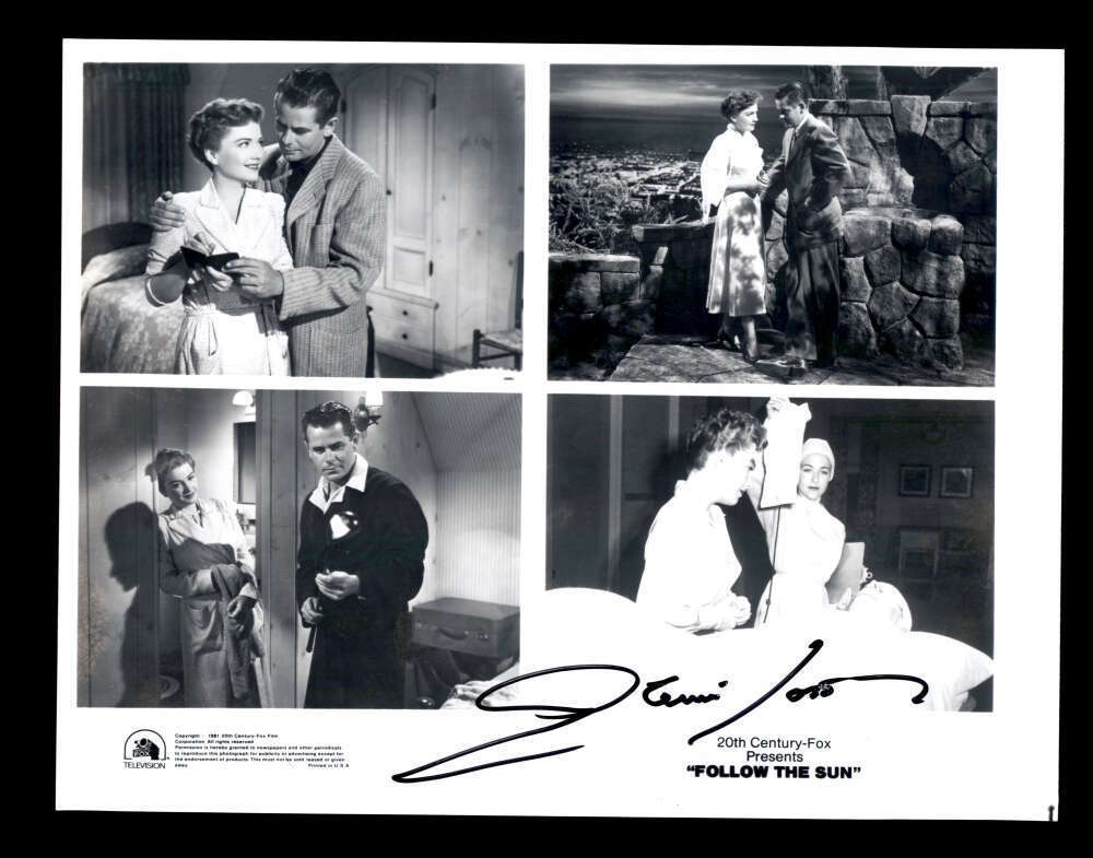 Glenn Ford JSA Coa Hand Signed 8x10 Follow The Sun Photo Poster painting Autograph