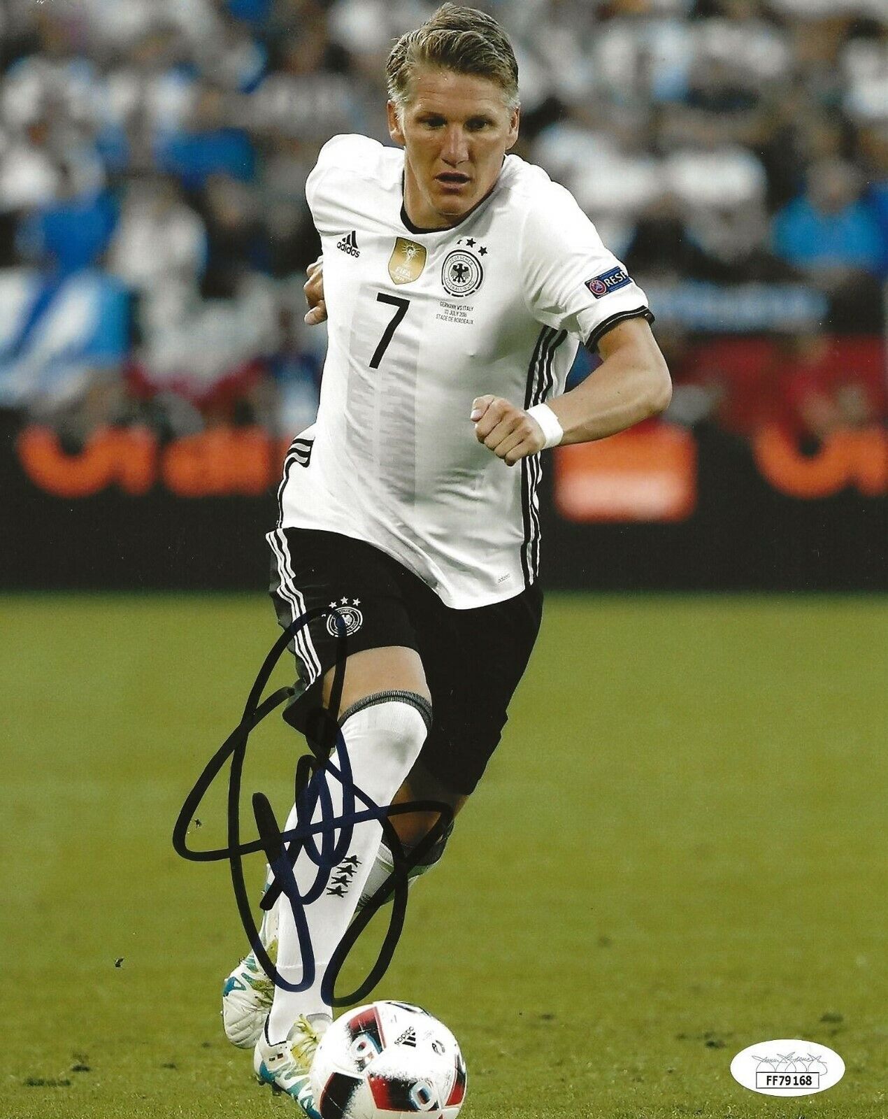 Bastian Schweinsteiger Bayern Munich signed Germany World Cup 8x10 Photo Poster painting 7A JSA