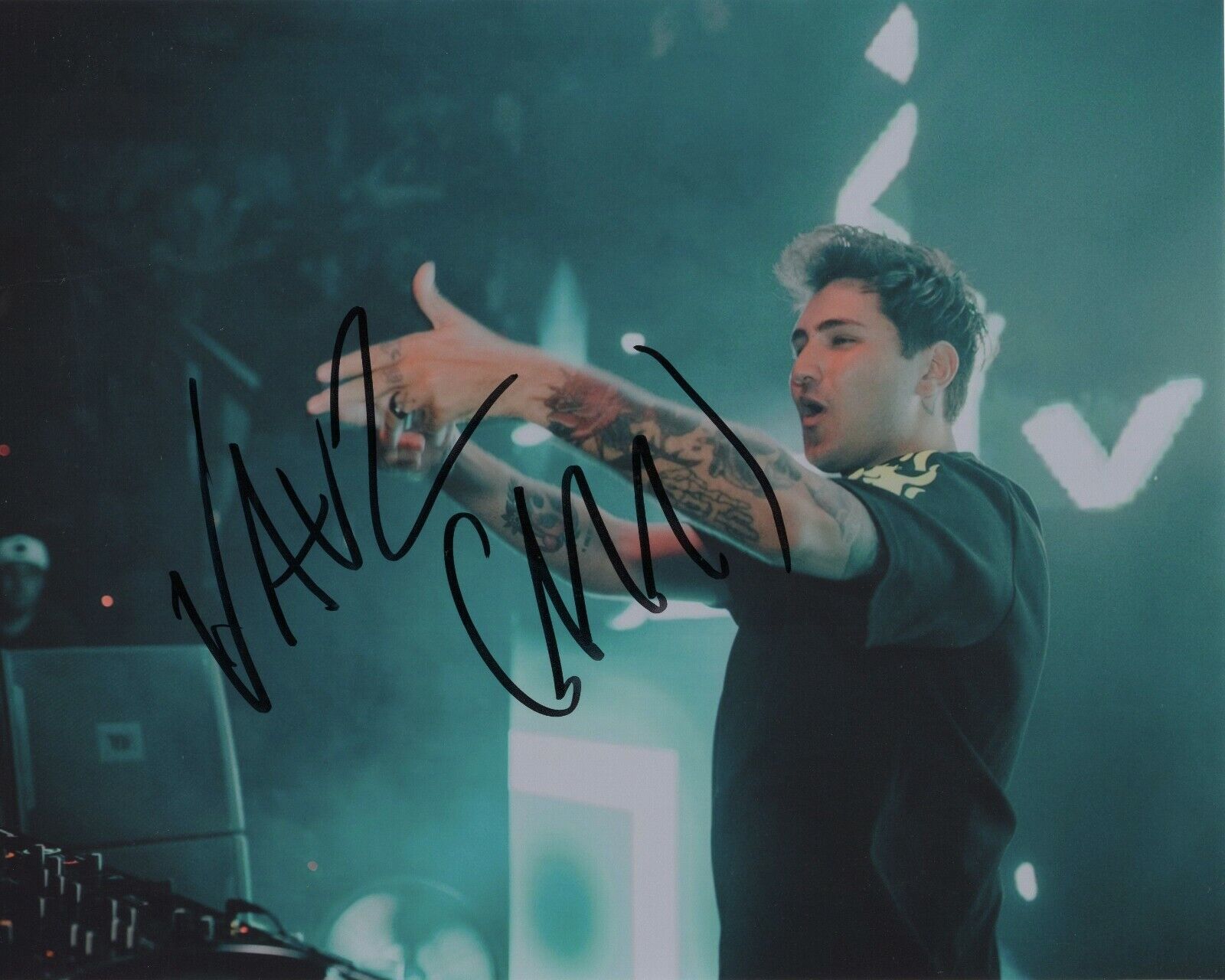 DJ JAUZ SAM VOGEL SIGNED AUTOGRAPH TRAP BASSHOUSE MUSIC EDM 8X10 Photo Poster painting #2