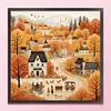 Autumn Town-14CT Counted Cross Stitch 40*40cm/15.75*15.75in