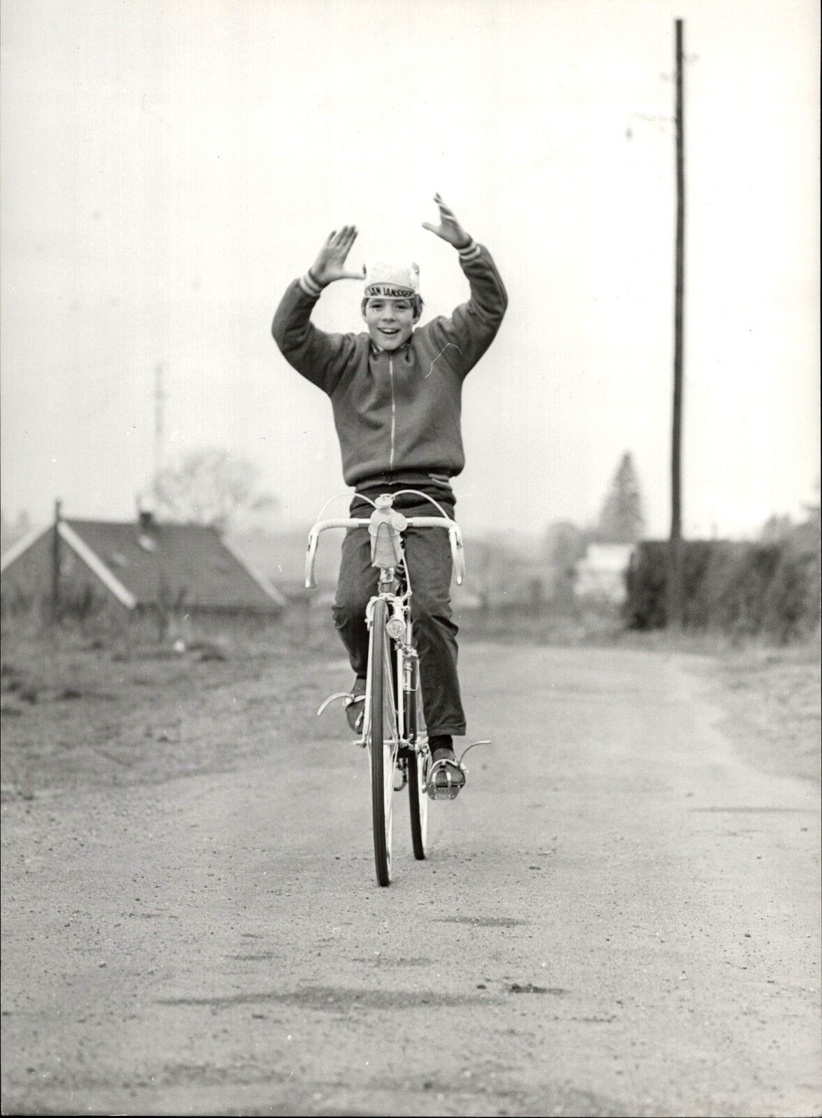 Heintje On Bicycle - Vintage Press Photo Poster painting Norbert Unfried (U-4110