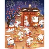 New Year Rabbit - 11CT Stamped Cross Stitch - 40*50cm