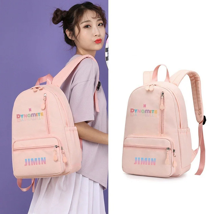 bts pink backpack