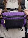 Outdoor Hiking Chest Bag Waterproof Multi-Functional Sports Backpack Large Capacity Waist Pack Hanging Pocket for Camping Cycling Running Hiking