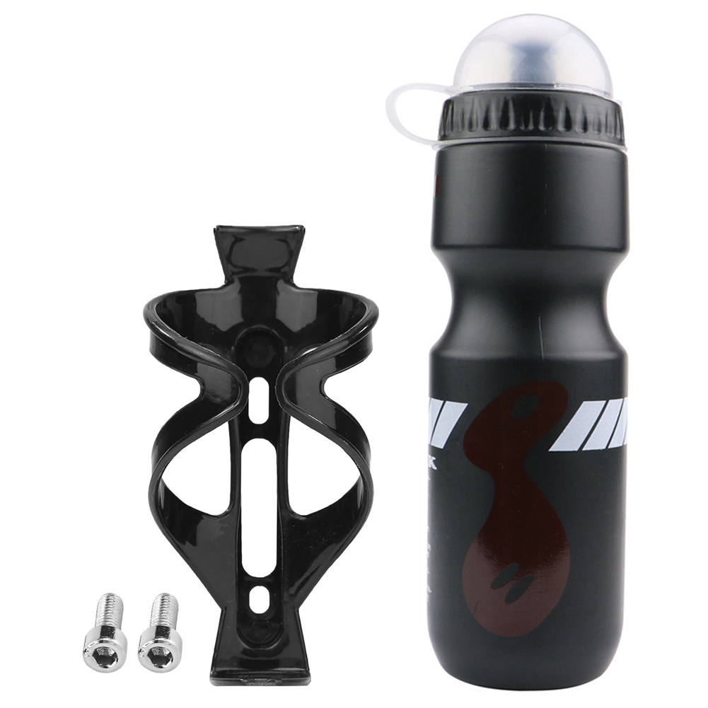 

Mountain Bike Water Bottle+Holder Rack Cage+Screws MTB Outdoor Sports Parts, Black, 501 Original